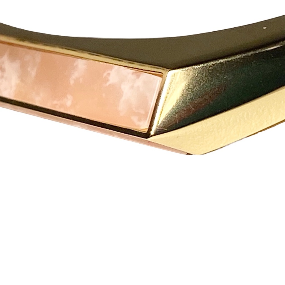 J. Crew Bracelet Cuff S-M Semiprecious-stone triangle-prism BI301 - Picture 3 of 9